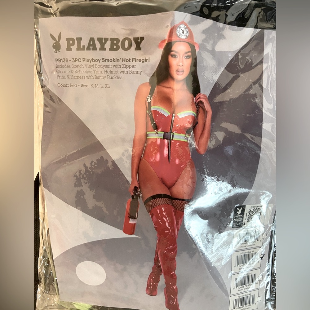 Playboy Costume Smokin Hot Firegirl Size Medium.